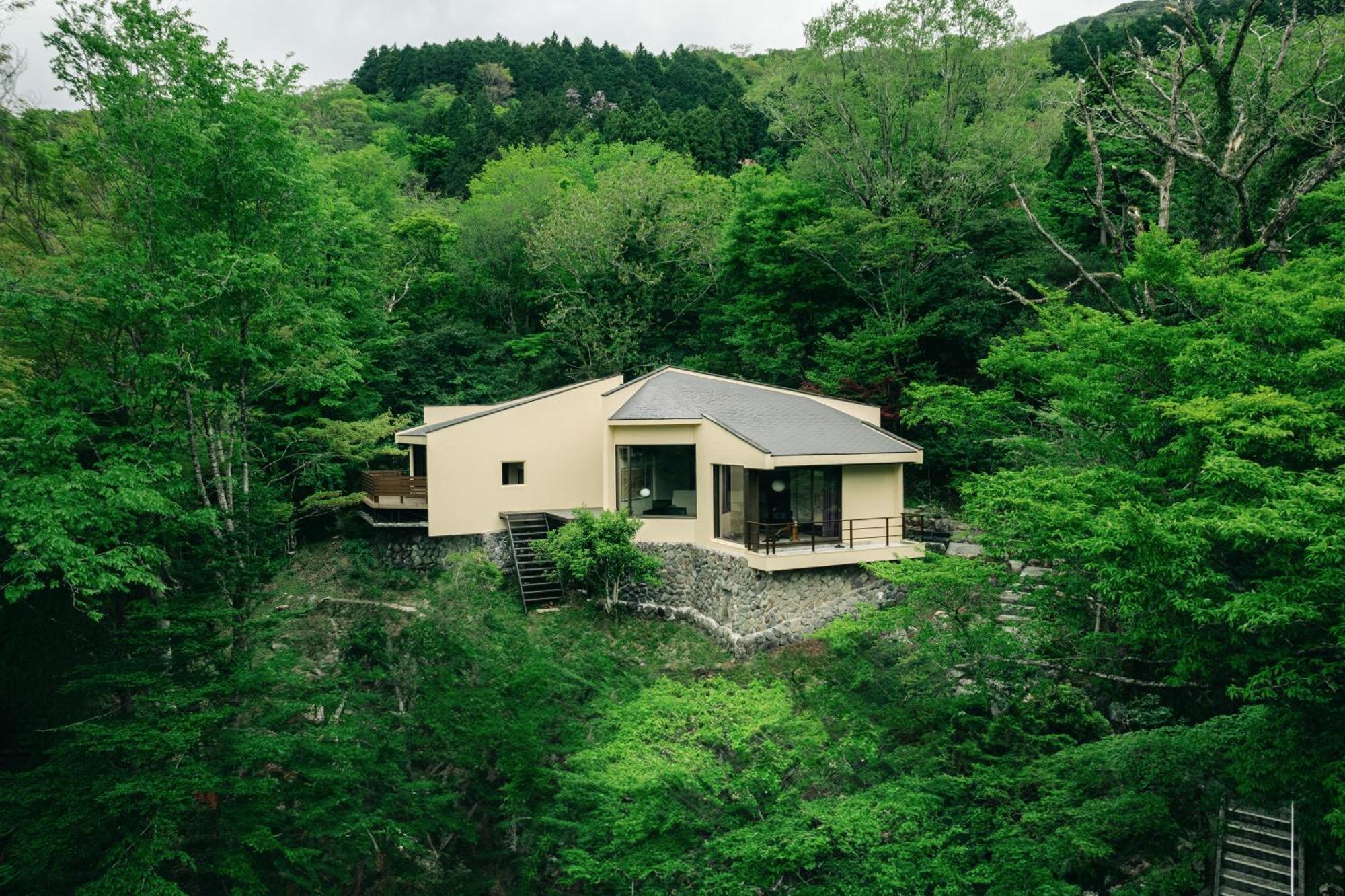 Aknot Hakone 大涌谷を望むモダニズム建築 東京から90分 Vila Exterior foto