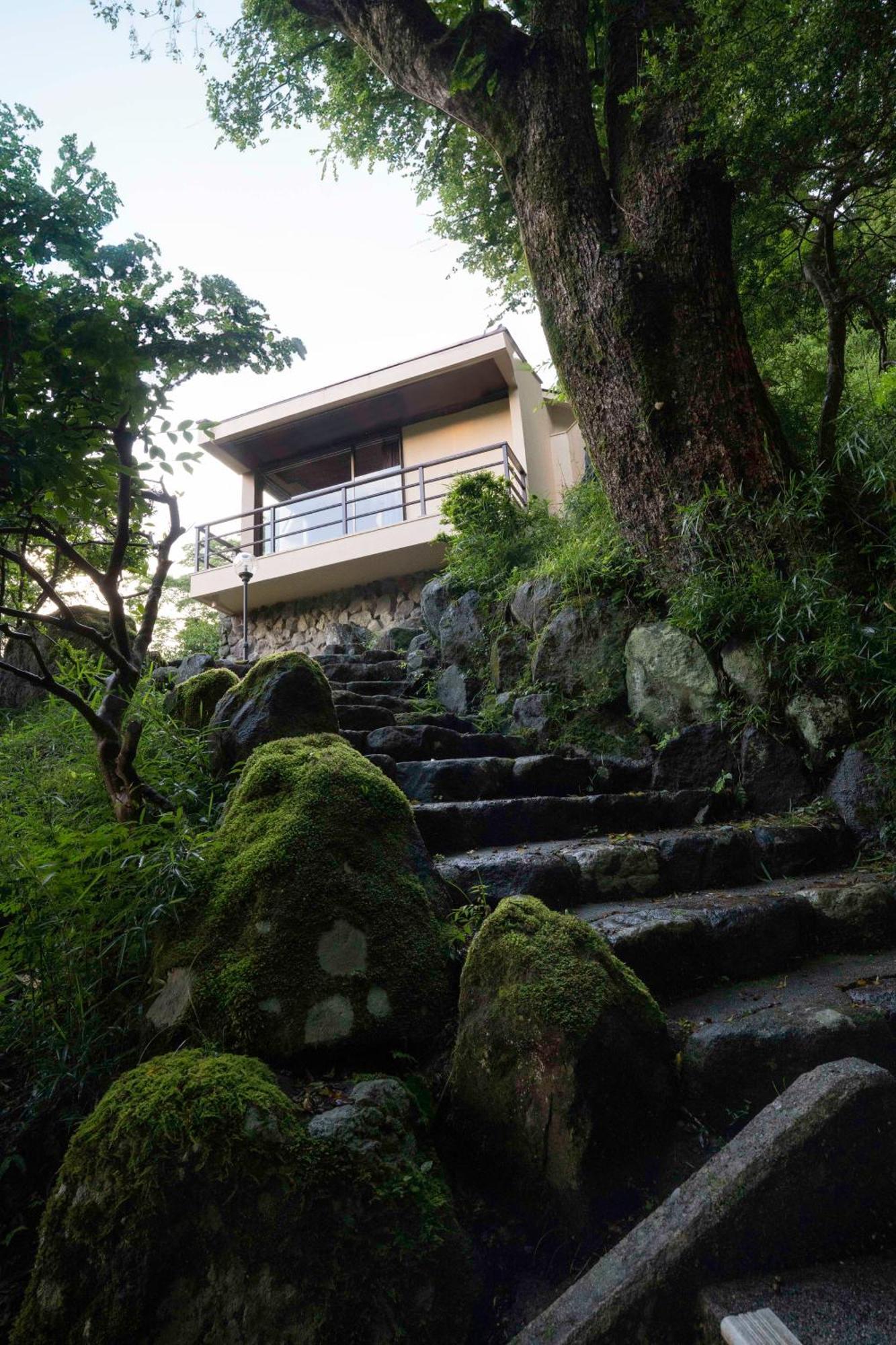 Aknot Hakone 大涌谷を望むモダニズム建築 東京から90分 Vila Exterior foto